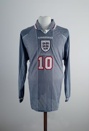 Teddy Sheringham Match Issued England Shirt